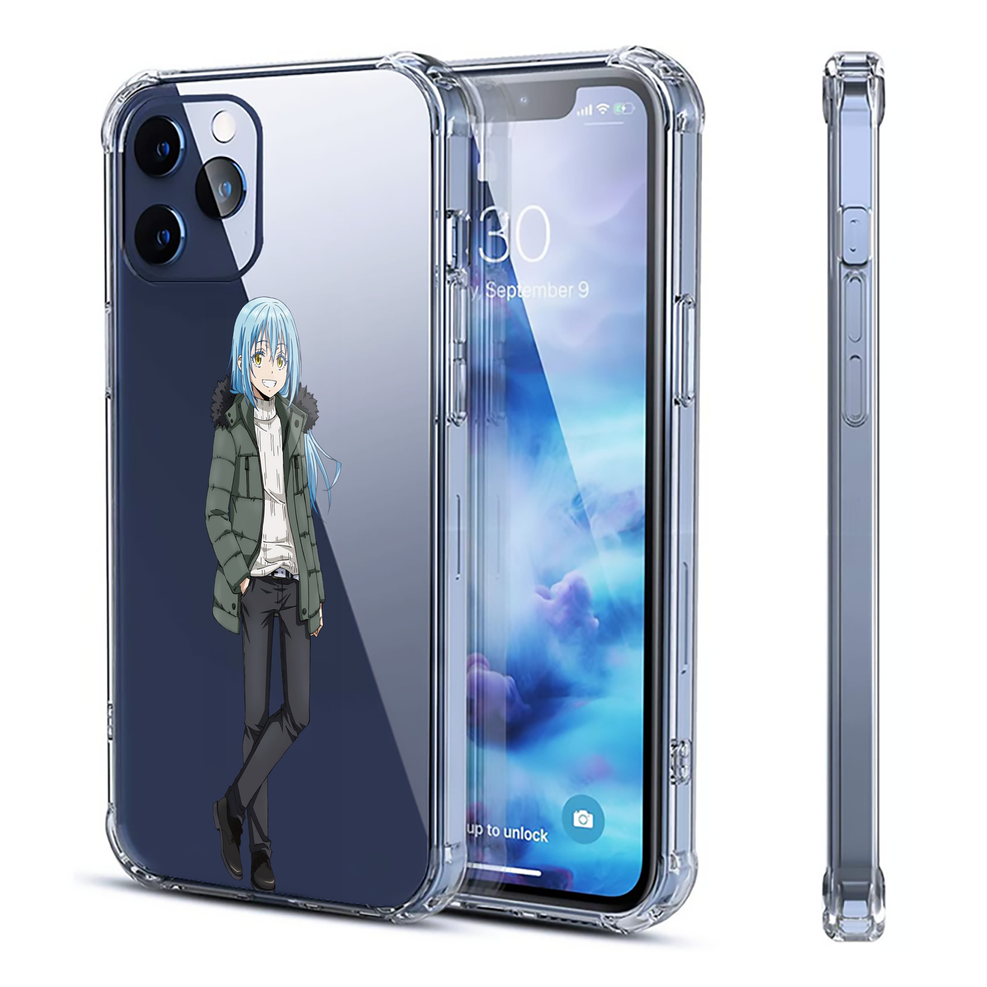 （画像用） 転スラ Regarding Reincarnated to Slime 【iPhone 12シリーズ対応】透明スマホケース（クリアソフトケース）